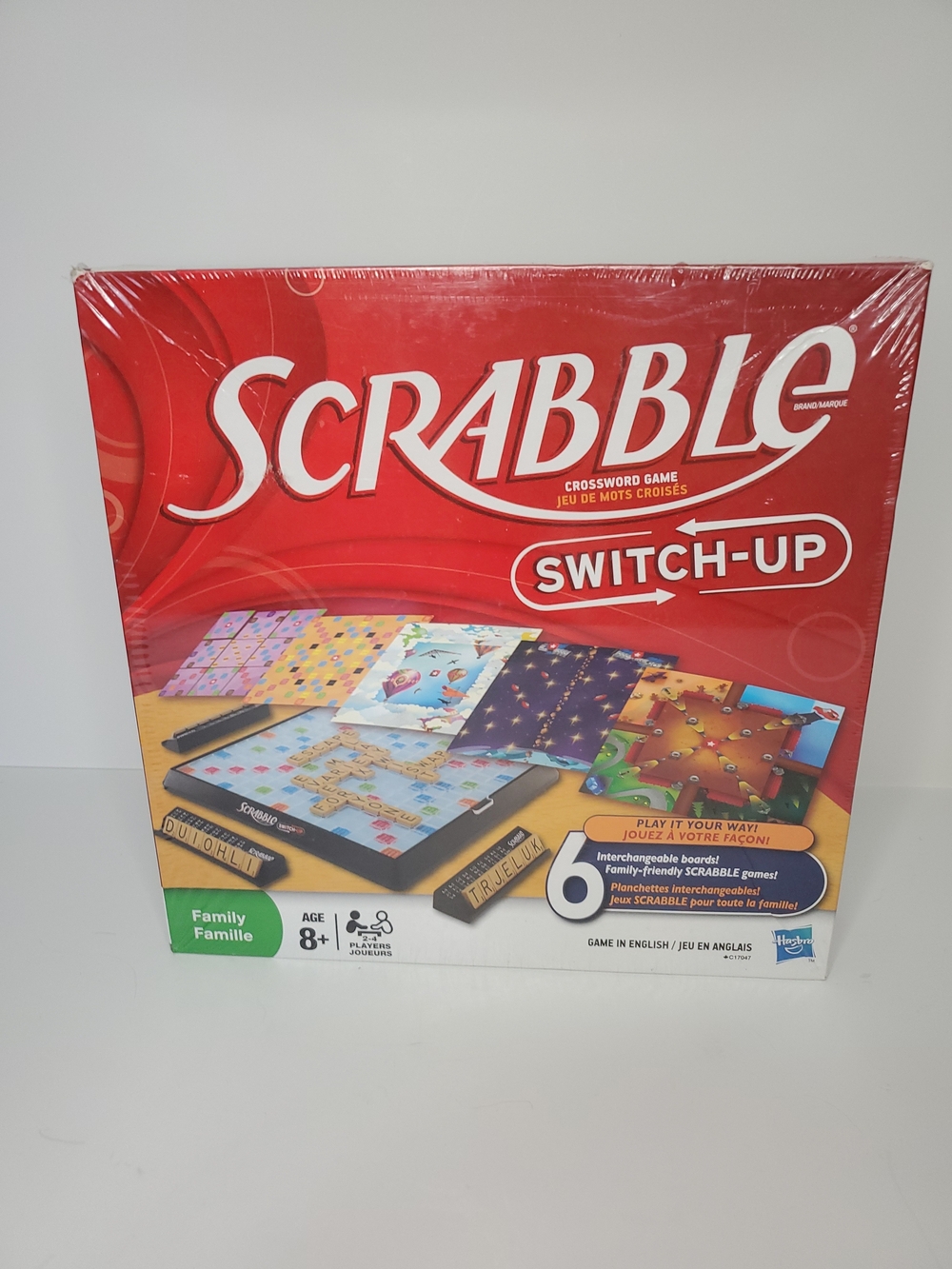 NEW SEALED Scrabble Switch-Up Crossword Game Hasbro 2010 6 Family-Friendly Games